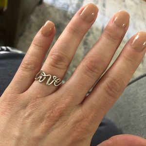 Paloma’s graffiti Love ring Tiffany and Company